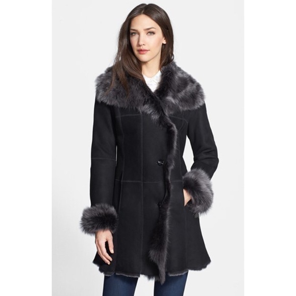 Toscana Shearling Coat in Black Brisa from Nordstrom’s - Picture 14 of 16